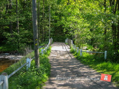 Alsterwanderweg bei der Mellingburger-Schleuse