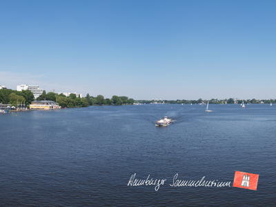 Aussenalster von der Kennedybrücke Richtung Norden