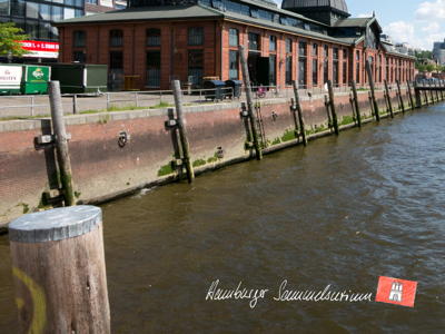 Duckdalben vor der Fischauktionshalle