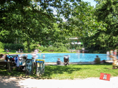 Planschbecken im Hayns Park.