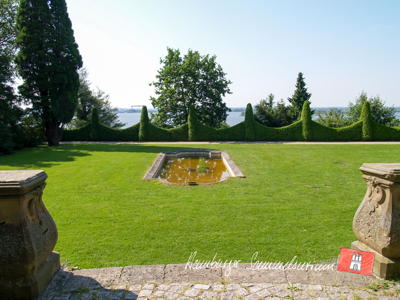 Blick über die Elbe.