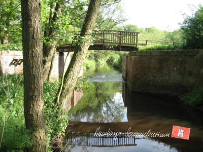 Schleuse Kayhude/Ehlersberg, keine Schleusenkammer mehr vorhanden.